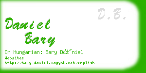 daniel bary business card